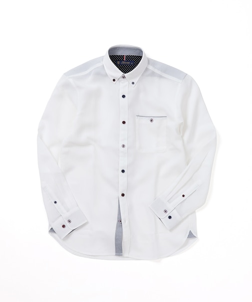 【洗濯機洗い可】テックオックス多色ボタンシャツ