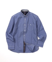 【洗濯機洗い可】オックステープ使いボタンダウンシャツ