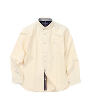 【洗濯機洗い可】オックステープ使いボタンダウンシャツ