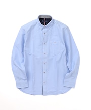 【洗濯機洗い可】オックステープ使いボタンダウンシャツ