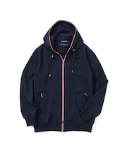 【洗濯機洗い可（弱洗い）】2配色パイピングパーカー