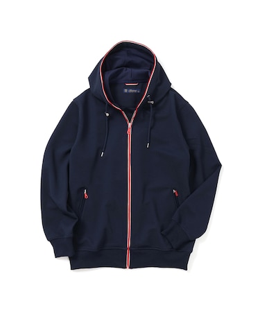 【洗濯機洗い可（弱洗い）】2配色パイピングパーカー