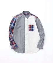 【洗濯機洗い可】クレイジーボタンダウンシャツ