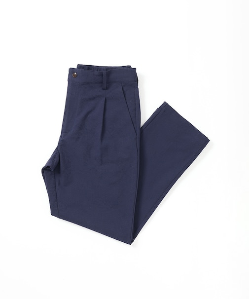 【手洗い可】【セットアップ対応】シアサッカーワンタックパンツ