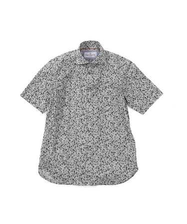 【洗濯機洗い可】San Gallo 総柄プリント半袖シャツ