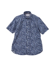 【洗濯機洗い可】San Gallo 総柄プリント半袖シャツ