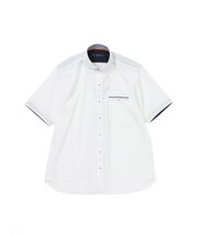 【手洗い可】シアサッカー半袖シャツ