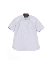 【手洗い可】シアサッカー半袖シャツ