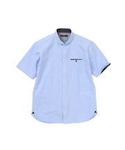 【洗濯機洗い可】オックスショールカラー 半袖シャツ