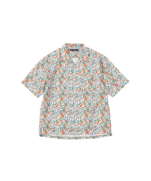 【DK.GREEN】ロンシャン パッチワーク ペイズリー キャンプカラー グランデシャツ BEAUTY&YOUTH UNITED ARROWS - 【DK.GREEN】【XL】ロンシャン パッチ