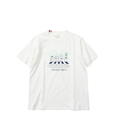 【洗濯機洗い可】ペンギン横断歩道 半袖Tシャツ