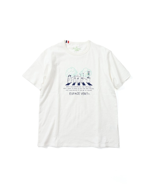 【洗濯機洗い可】ペンギン横断歩道 半袖Tシャツ