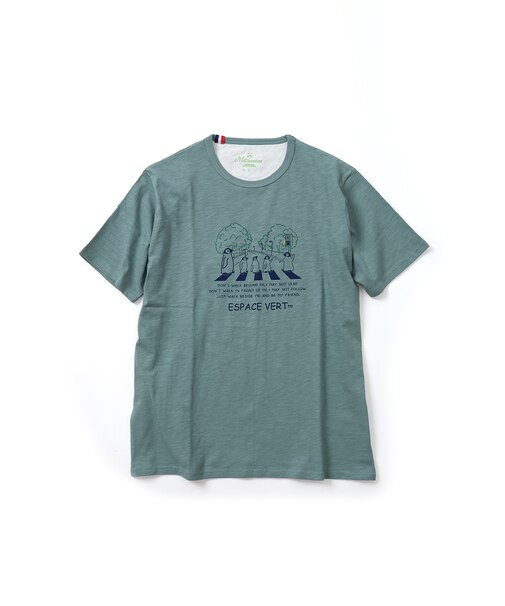 【洗濯機洗い可】ペンギン横断歩道 半袖Tシャツ