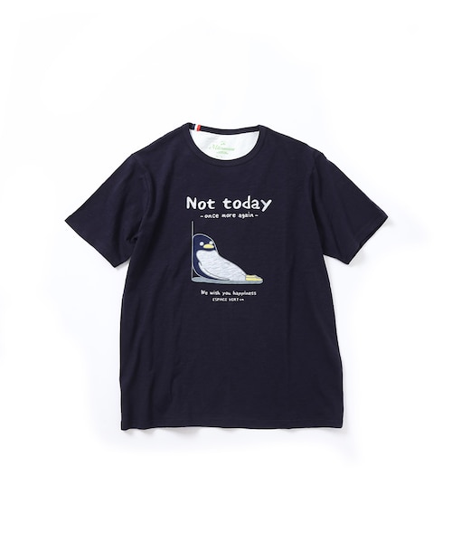 洗濯機洗い可】ペンギンNOT TODAY 半袖Tシャツ｜ミツミネの