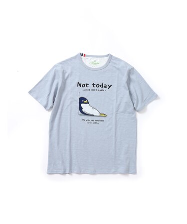 【洗濯機洗い可】ペンギンNOT TODAY 半袖Tシャツ