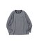 【洗濯機洗い可】ワッフルヘンリーネック長袖Tシャツ