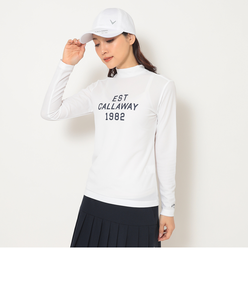 ポリエステルスムース長袖モックネックシャツ｜キャロウェイの