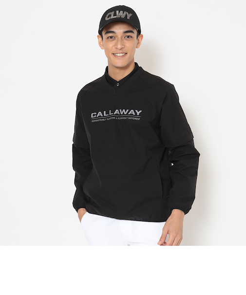 ポリエステルリップ2WAY撥水Vネックブルゾン