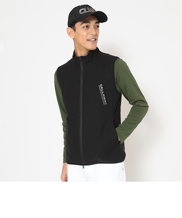 ポリエステルリップ中綿撥水フルジップベスト