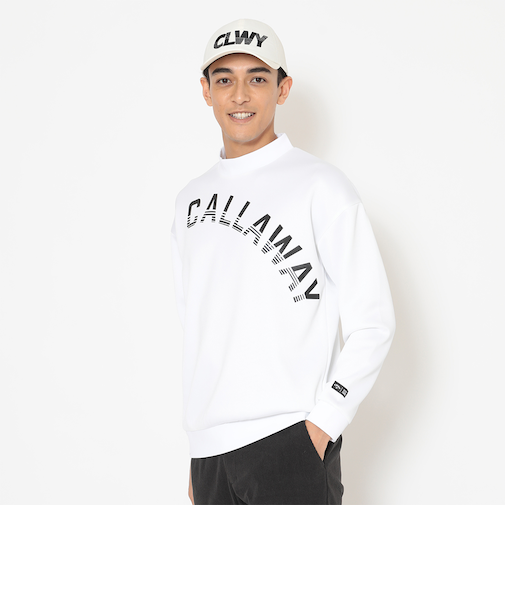 ストレッチダブルニットモックネックスウェット