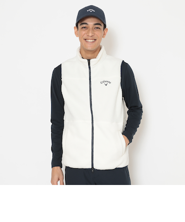 ボアフリースフルジップベスト