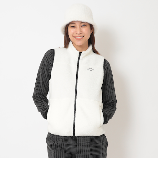 ボアフリースフルジップベスト