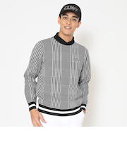 ポリエステルジャガードチャック柄ニット