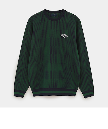 ポリエステルジャガードチャック柄ニット