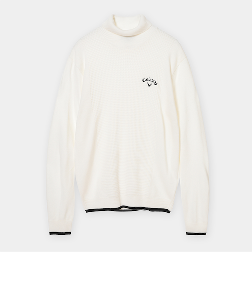 天竺編みタートルネックニット