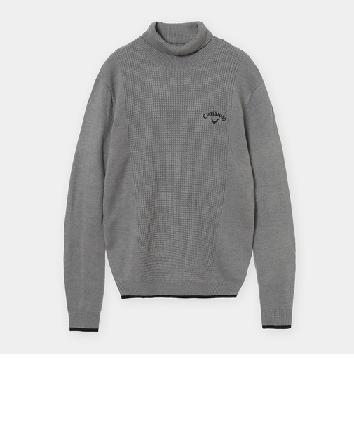 天竺編みタートルネックニット