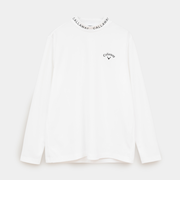 ポリエステルピケ長袖モックネックシャツ