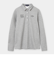 ダブルニット裏起毛長袖シャツ