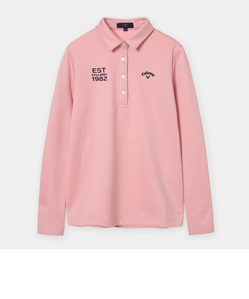 ダブルニット裏起毛長袖シャツ