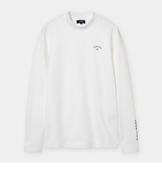 ダブルニット裏起毛モックネック長袖シャツ