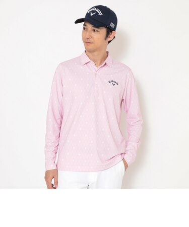 カノコ飛び柄長袖シャツ