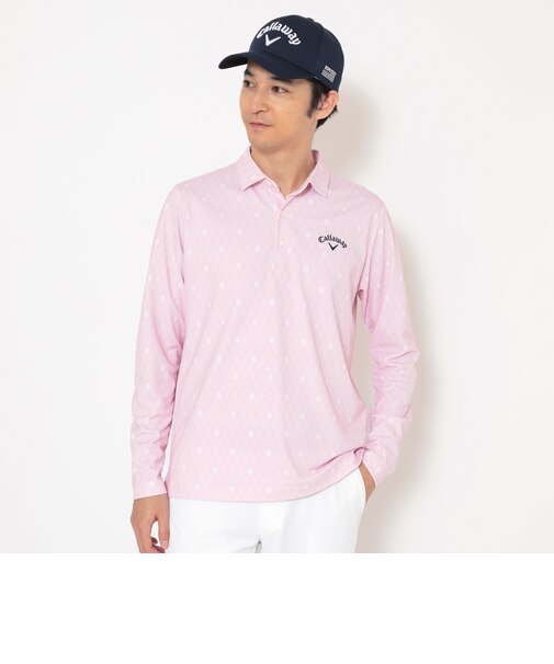 カノコ飛び柄長袖シャツ