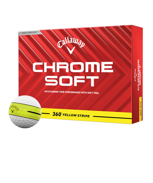 CHROME SOFT 360° YELLOW STRIPEボール（2024年モデル）
