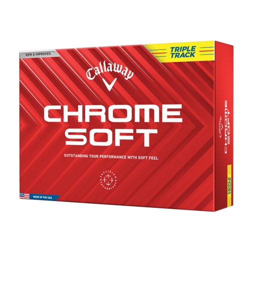 CHROME SOFT トリプル・トラック イエロー ボール（2024年モデル）