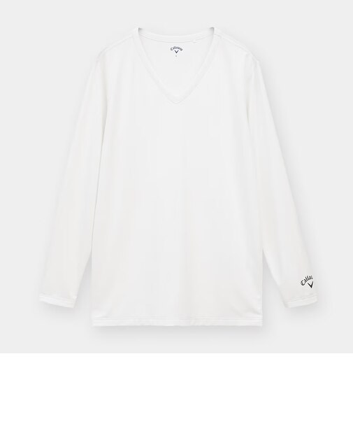 シングルジャージ長袖Vネックインナー（men's）