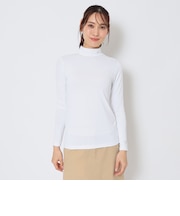 シングルジャージ長袖モックネックインナー（women's）