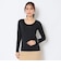 シングルジャージ長袖Uネックインナー（women's）