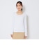 シングルジャージ長袖Uネックインナー（women's）