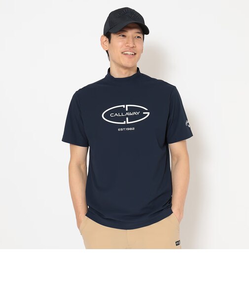 レイブロックカノコ半袖モックネックシャツ