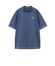 レトロプリント チェーンステッチ 半袖モック(MENS)