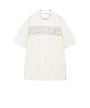 ラバープリント 鹿の子 半袖モック(MENS)