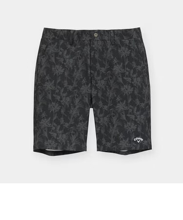 ドビーストレッチボタニカル柄ショートパンツ