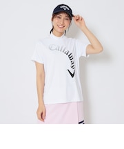ポリエステルスムース半袖モックネックシャツ