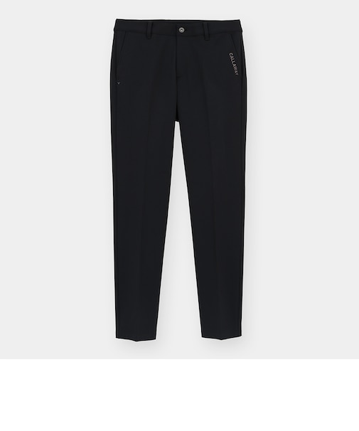 ポリエステルブロックニットテーパードパンツ