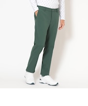 ポリエステルブロックニットテーパードパンツ