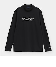 クローズドメッシュ長袖モックネックシャツ